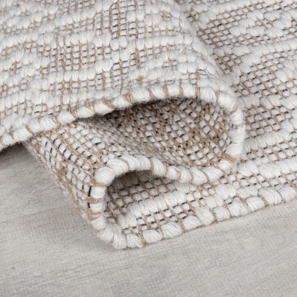 Rankų darbo iš vilnos kilimas šviesiai pilkos spalvos 80x150 cm Dream – Flair Rugs-image-2