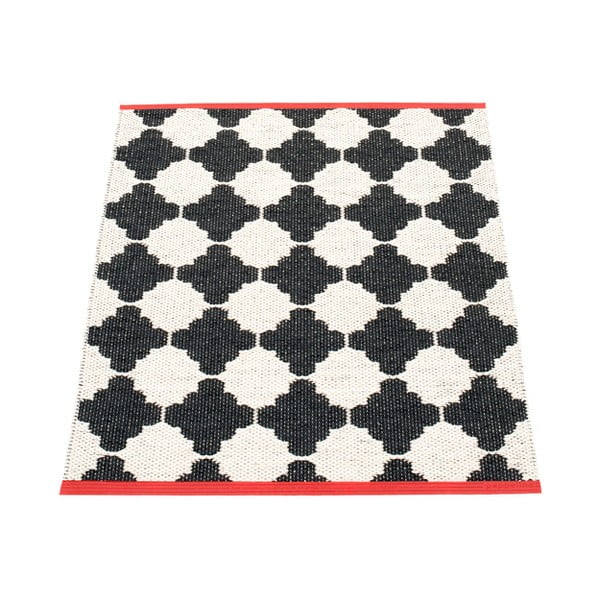 Juodos ir baltos spalvos lauko ir vidaus kilimas 70x90 cm Marre Black Coral  – Pappelina