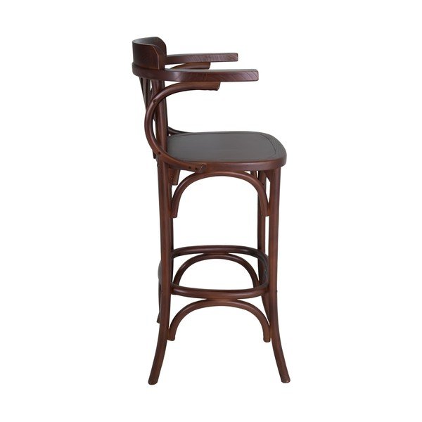 Iš guobos masyvo baro taburetė rudos spalvos (sėdynės aukštis 77 cm) Montmartre – Antic Line-image-3