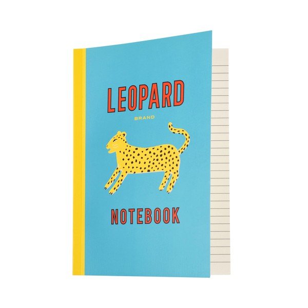 Užrašų knygutė 60 puslapių A5 formato Leopard - Rex London-image-1