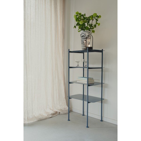 Iš metalo pastatoma lentyna šviesiai mėlynos spalvos 50x62 cm River – Zuiver-image-3