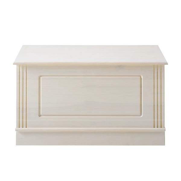 Iš pušies masyvo skrynia baltos spalvos 80x45 cm Anita – Støraa