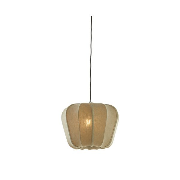 Žalios spalvos kabantis šviestuvas su tekstiliniu gaubtu Zubedo – Light & Living-image-1