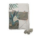 Žalios spalvos antklodė ir pledas 130x155 cm Peacock – Bloomingville