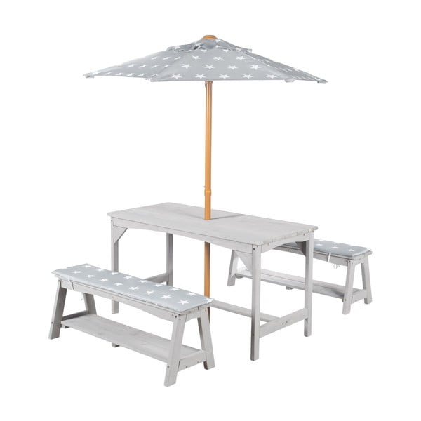 Vaikiškas sodo baldų komplektas 4 vnt. Outdoor+ – Roba