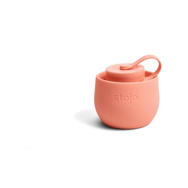 Oranžinis sulankstomas butelis Stojo Bottle Apricot, 590 ml-image-2