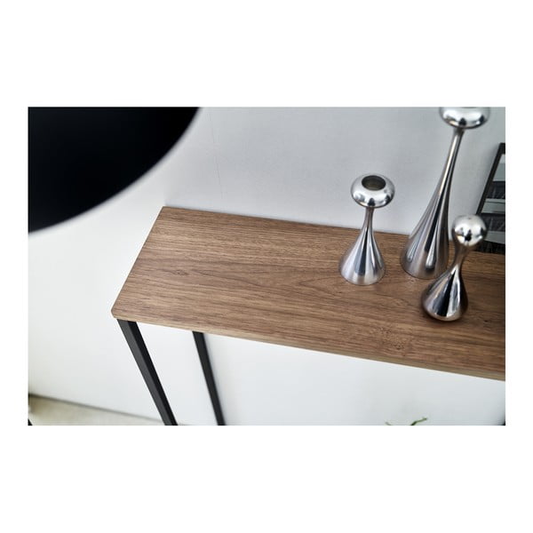Konsolinis staliukas juodos spalvos 18.5x60 cm Tower – YAMAZAKI-image-3