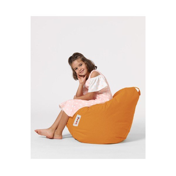 Vaikiškas sėdmaišis oranžinės spalvos Premium – Floriane Garden-image-1