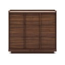 Rudos spalvos šoninė spintelė iš riešutmedžio 100x78x50 cm Onix – Kave Home