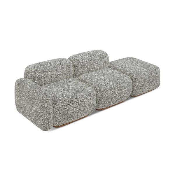 Pilkos spalvos modulinis gultas (su kairiuoju kampu) Ailani – Makamii-image-3