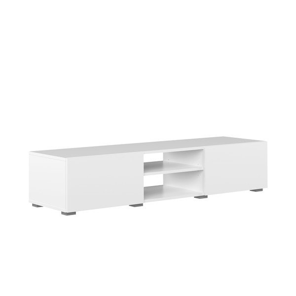 Baltas TV staliukas 140x31 cm Podium - TemaHome -image-2