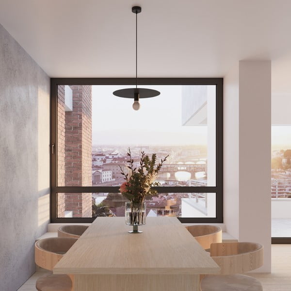 Kabantis šviestuvas juodos spalvos ø 40 cm Livago – Sollux-image-4