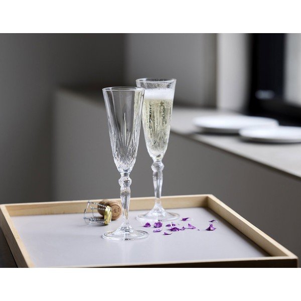 Stiklinės 4 vnt. šampanui 160 ml Melodia – Lyngby Glas-image-1