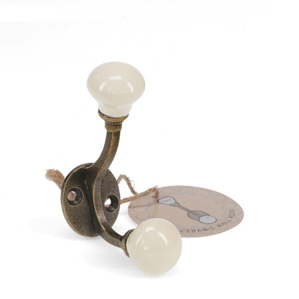 Kreminės spalvos iš metalo sieninė lentyna 3 cm – Rex London-image-2