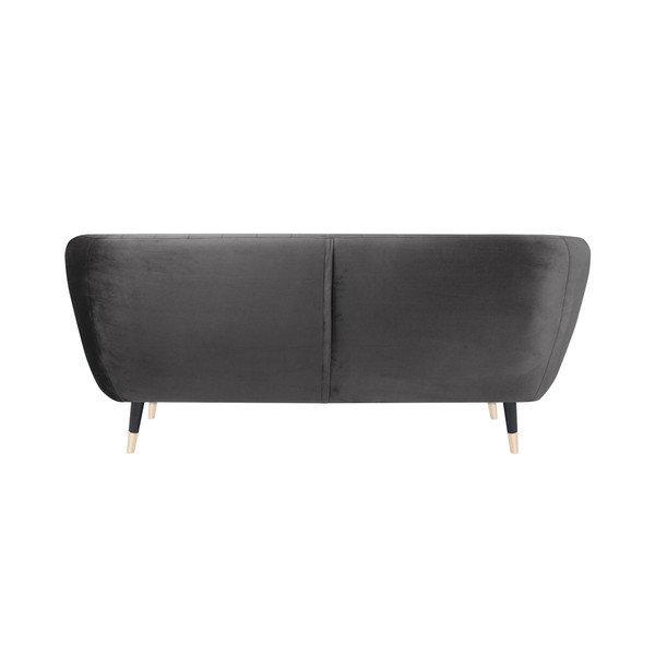 Pilka sofa su juodomis kojomis Mazzini Sofas Benito, 158 cm-image-4