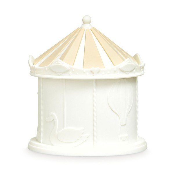 Dramblio kaulo spalvos vaikiška naktinė lemputė Carousel Off-White – Cam Cam Copenhagen