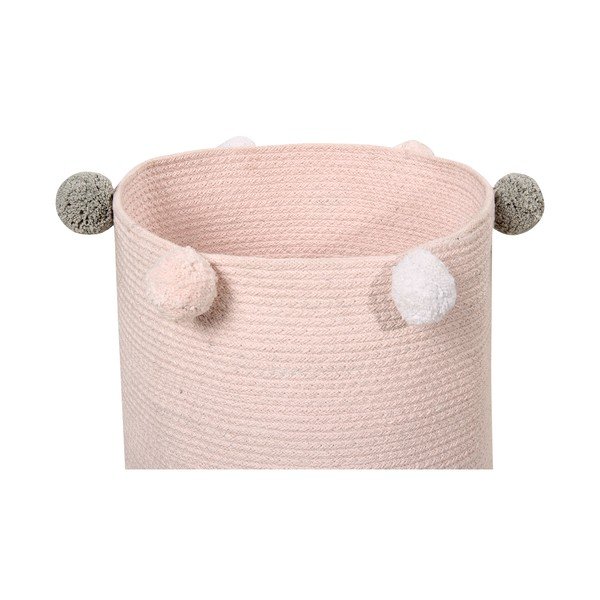 Iš tekstilės vaikiškas krepšys šviesiai rožinės spalvos ø 30x30 cm Bubbly – Lorena Canals-image-2