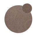 Rankų darbo taupe spalvos iš vilnos apvalios formos kilimas ø 150 cm Calmio – Hanse Home