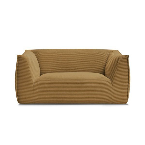 Garstyčių spalvos sofa iš kordinio velveto 170 cm Giorgia – Bobochic Paris