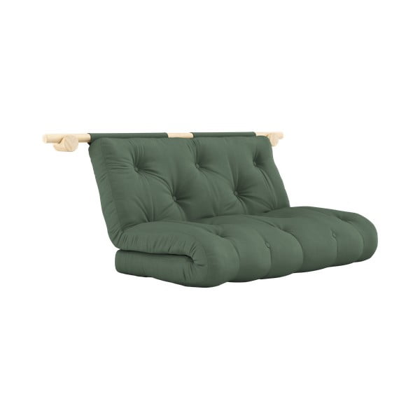 Žalios spalvos sulankstoma sofa 135 cm Hooked – Karup Design