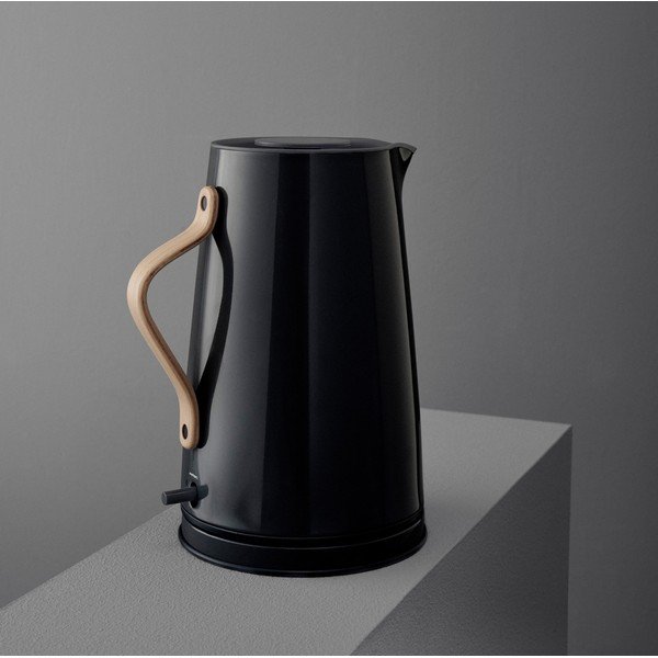 Juodos spalvos iš nerūdijančio plieno virdulys 1,2 l Emma – Stelton-image-1
