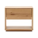 Naktinis staliukas natūralios spalvos iš ąžuolo Alguema – Kave Home