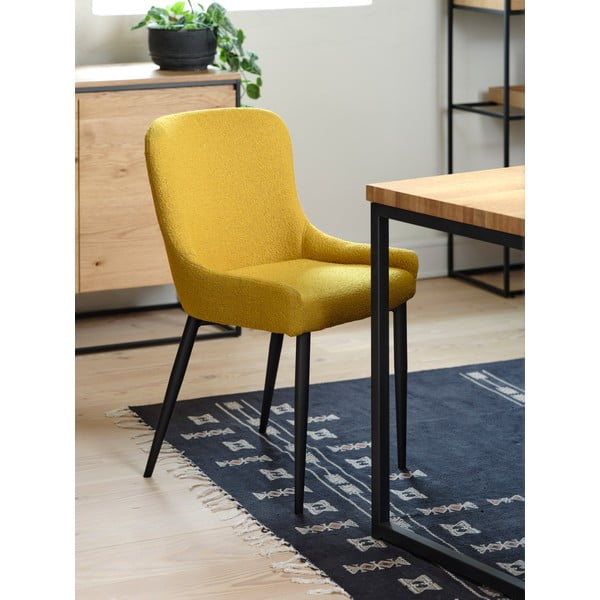 Geltona valgomojo kėdė Ontario - Unique Furniture-image-1