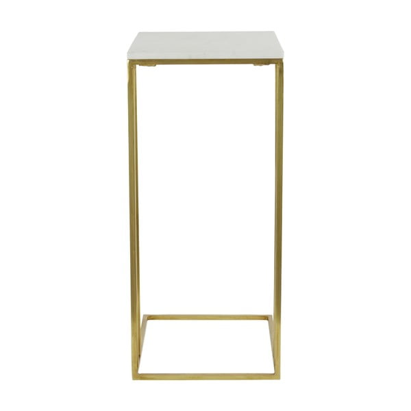 Šoninis stalas su marmuro dekoro stalviršiu 31x41 cm Roshan – Light & Living-image-3