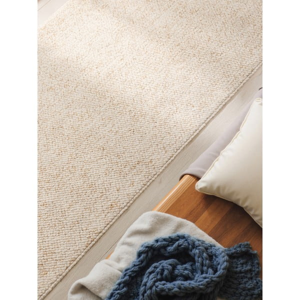 Skalbiamas kilimas kreminės spalvos 80x240 cm Rocco Cream – Elle Decoration-image-3