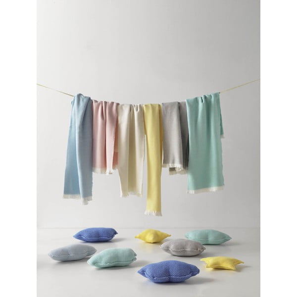 Pastelinės mėlynos spalvos kūdikių antklodė Euromant Zen, 75 x 110 cm-image-1