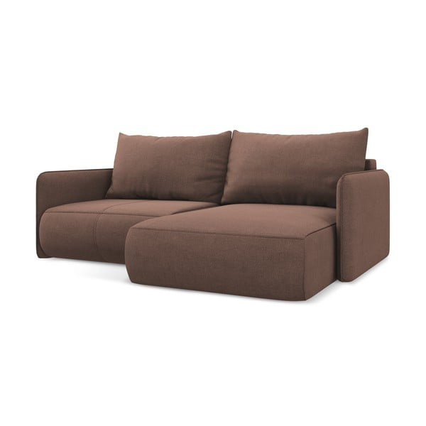 Rožinės spalvos sulankstoma/su sandėliavimo vieta kampinė sofa (su dešiniuoju kampu) Nanea – Makamii-image-3