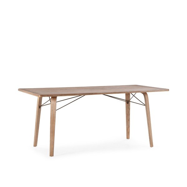 Valgomojo stalas su ąžuolo dekoro stalviršiu 90x180 cm Lujan – MOME