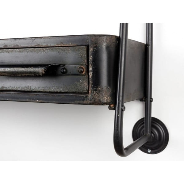 Sieninės lentynos su stalčiumi White Label Feng-image-3