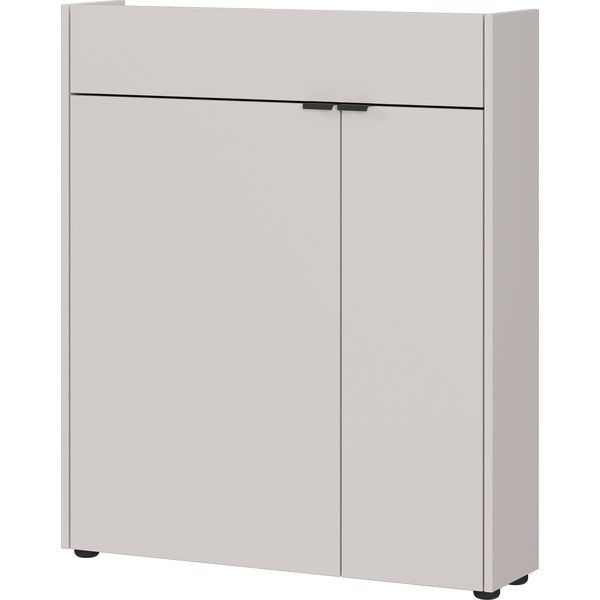 Kreminės spalvos matinis spintelė 83x99x22 cm Ameca – Germania