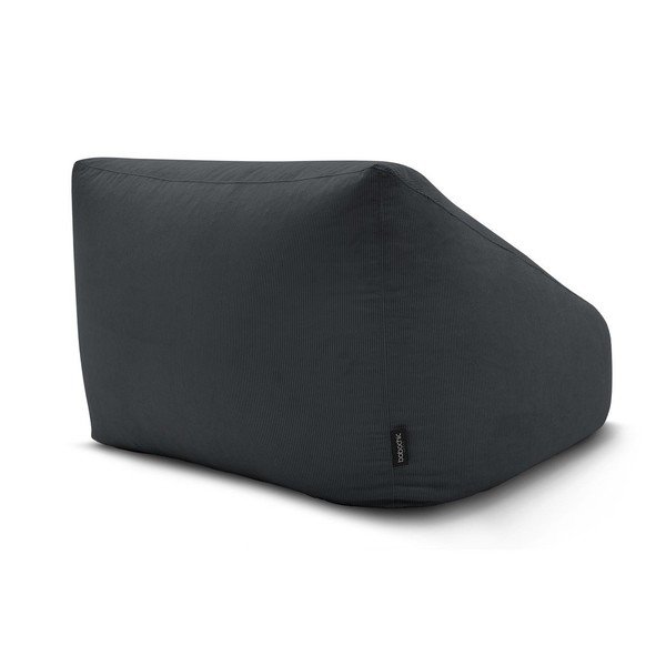 Tamsiai pilkos spalvos sėdmaišis iš kordinio velveto Lilibet – Bobochic Paris-image-4