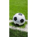 Žalios spalvos vaikiškas rankšluostis iš medvilnės 70x140 cm Football – Jerry Fabrics