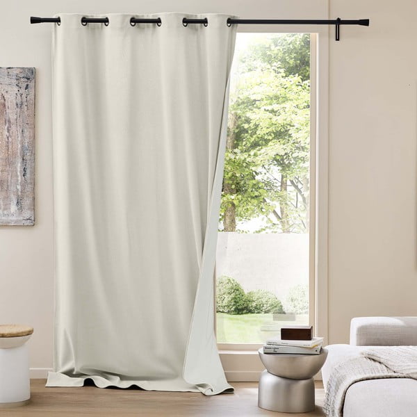 Smėlio spalvos iš kordinio velveto termo užuolaida 140x260 cm Madison – douceur d'intérieur-image-1