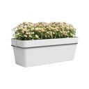 Iš perdirbto plastiko pakabinamas ir sieninis/su savaiminio laistymo funkcija vazonas gėlėms 50 cm Capri – Artevasi