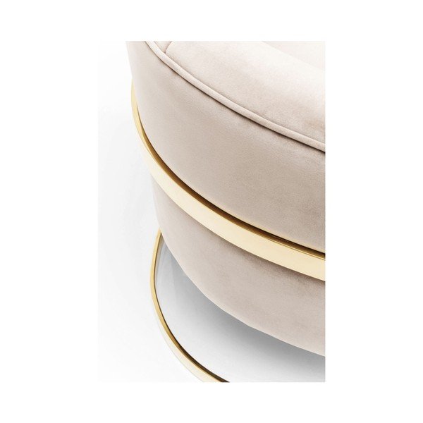 Smėlio spalvos fotelis su auksinėmis detalėmis "Kare Design Pure Elegance-image-3