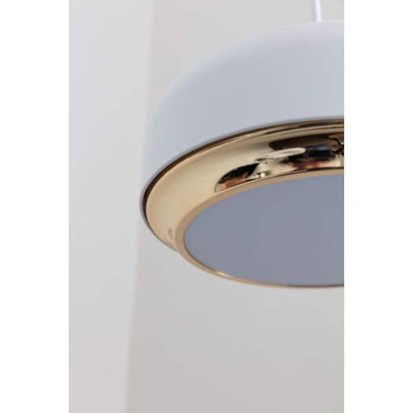 Kabantis šviestuvas baltos spalvos LED su metaliniu gaubtu ø 40 cm Hazel medium – UMAGE-image-3