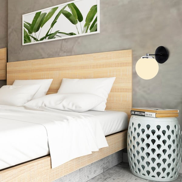 Juodai baltas sieninis šviestuvas Opviq lights My Legend-image-4