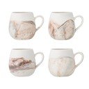 Kreminės spalvos iš akmens masės puodeliai 4 vnt. 250 ml Lyre – Bloomingville