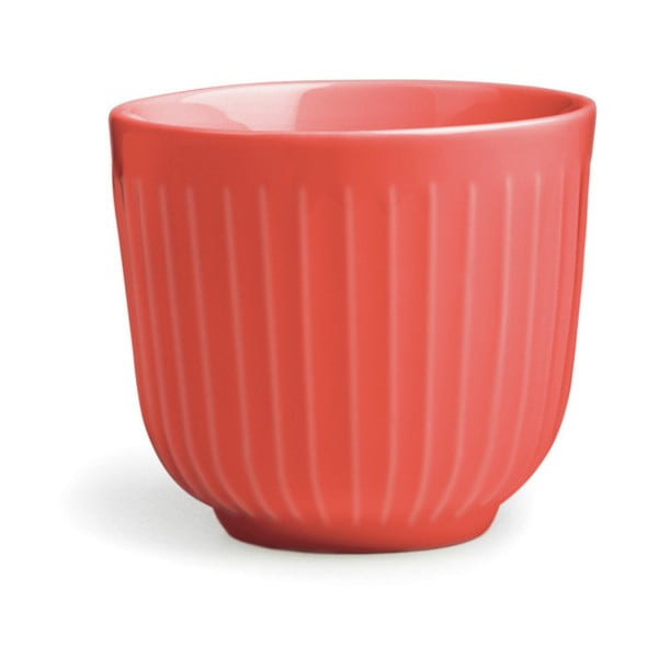 Koralų raudonumo porcelianinis puodelis Kähler Design Hammershoi, 200 ml