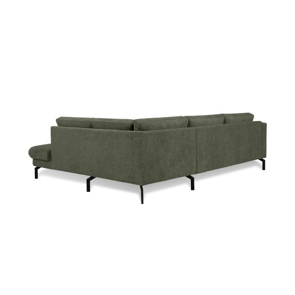 Kampinė sofa tamsiai žalios spalvos (su dešiniuoju kampu) Gomero – Scandic-image-2