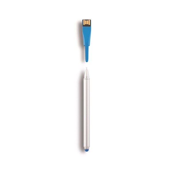 Rašiklis su USB kaupikliu Point 4GB, mėlynas-image-3