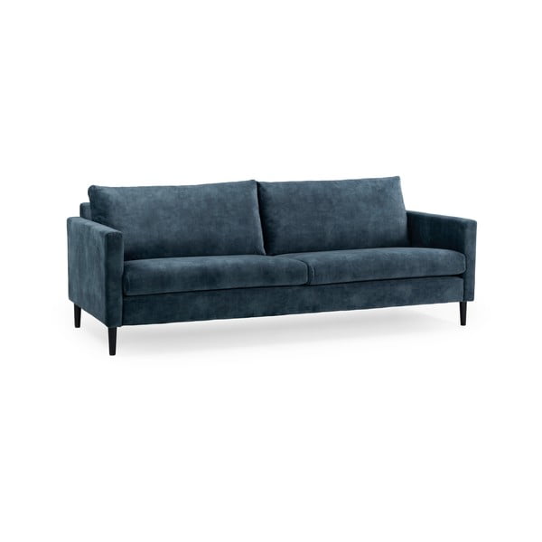 Tamsiai mėlyna aksominė sofa Scandic Adagio, 220 cm pločio-image-2