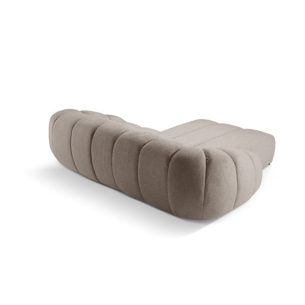 Kampinė sofa smėlio spalvos (su kairiuoju kampu) Diana – Micadoni -image-3