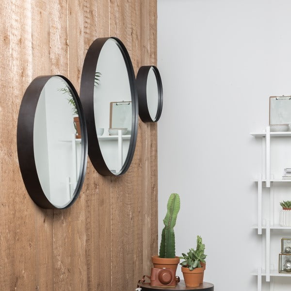 Sieninis veidrodis ø 60 cm Raj – White Label-image-1