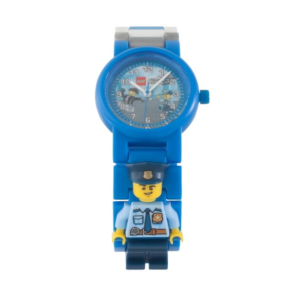 Vaikiškas laikrodis su policijos pareigūno figūrėle LEGO® City