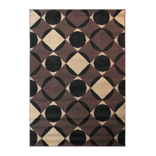 Tamsiai rudas kilimas Flair Rugs Carnaby Chocolate, 80 x 150 cm